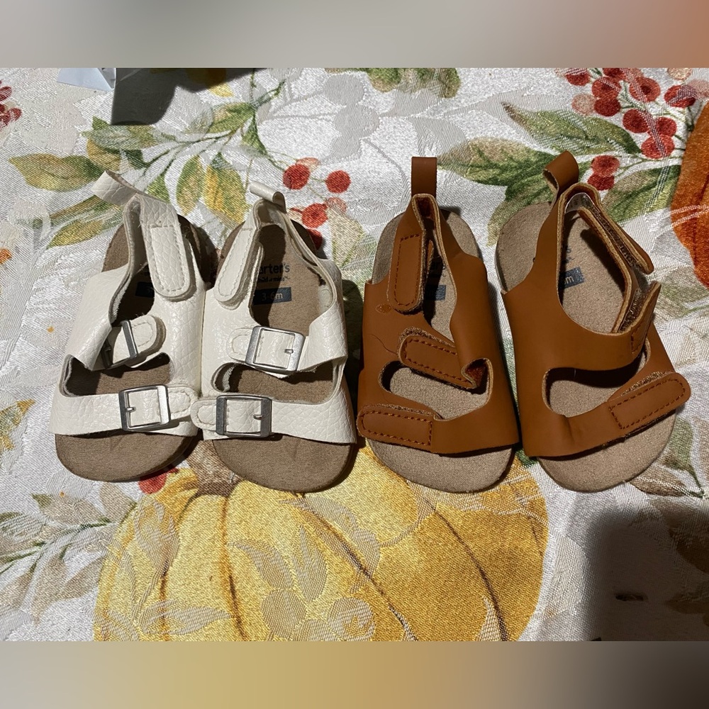 Cat & Jack Kids' Sandals - White and Tan